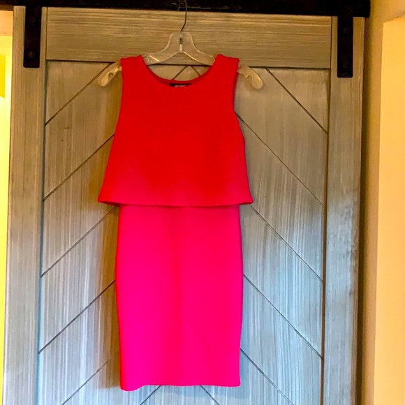 Missguided Dresses & Skirts - Misguided size small hot pink tank dress